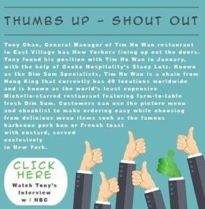 Tony Chan Tim Ho Wan Job